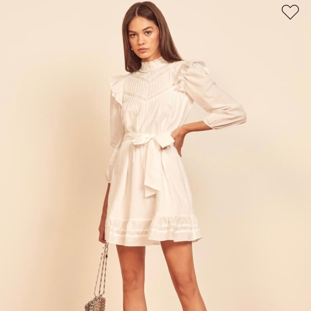 Reformation White Mini Dress